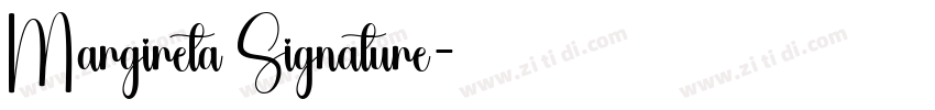 Margireta Signature字体转换